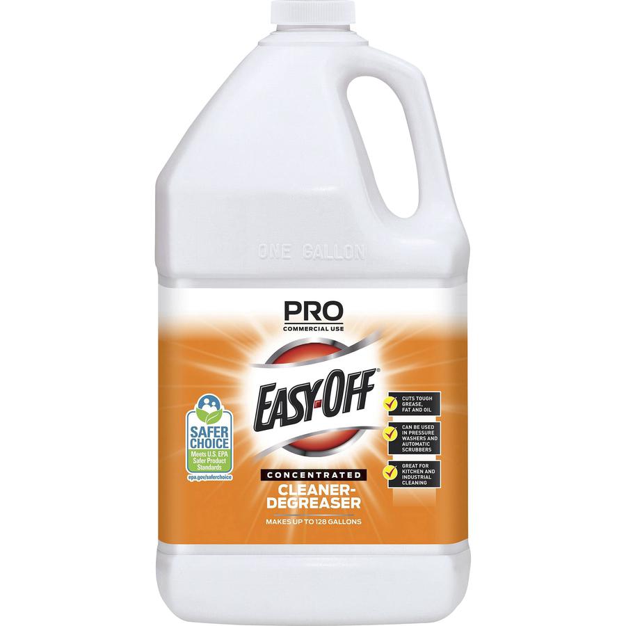 Easy-Off Professional Concentrated Cleaner-Degreaser - Concentrate Liquid - 128 fl oz (4 quart) - 1 Each - Green. Picture 2
