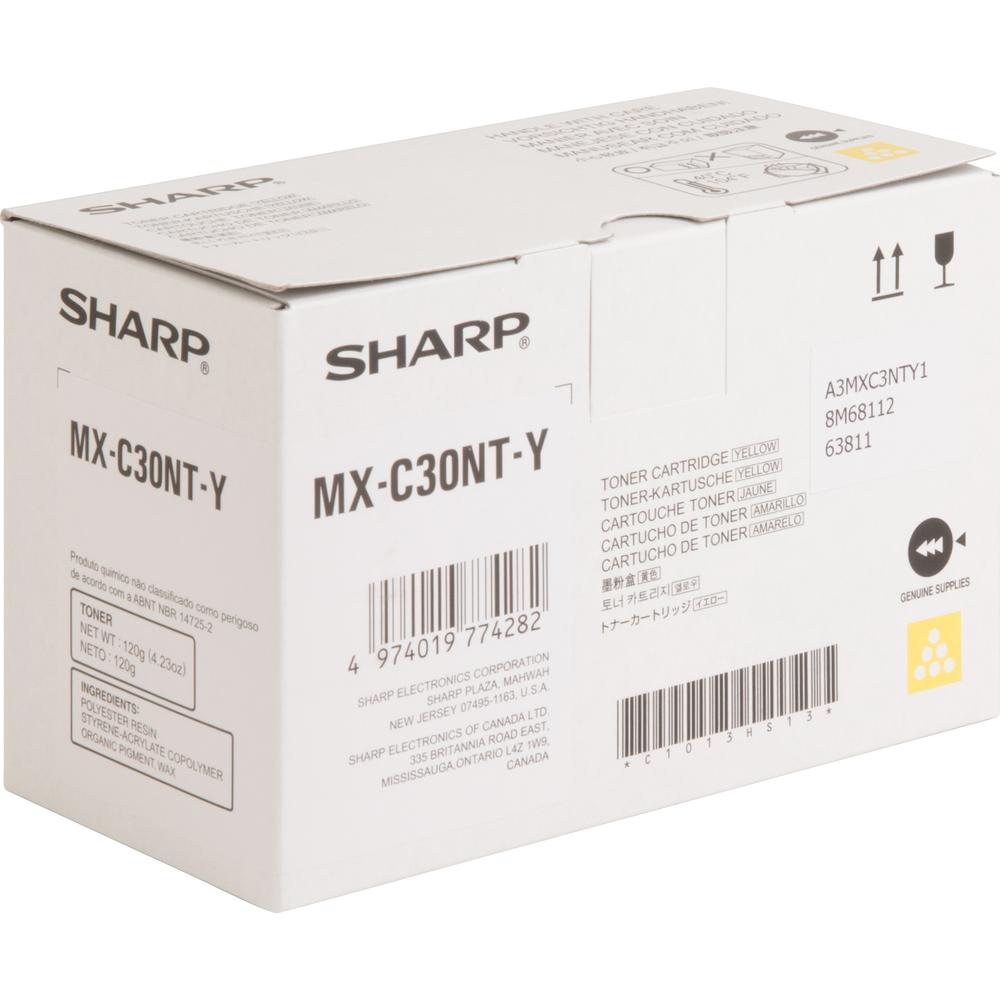 Sharp Original Toner Cartridge - Yellow - Laser - Standard Yield - 6000 Pages - 1 Each. Picture 3