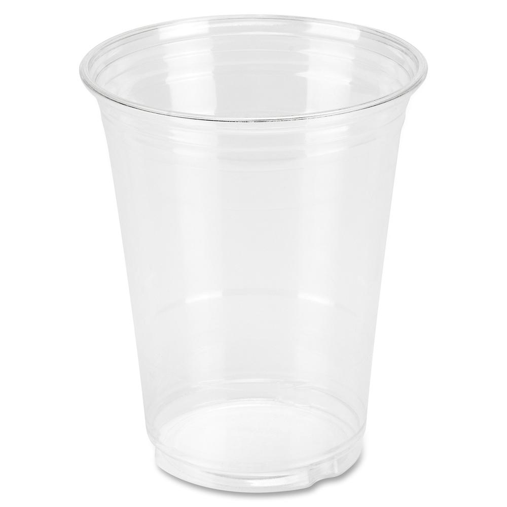 Genuine Joe 16 oz Clear Plastic Cups - 25 / Pack - 20 / Carton - Clear - Plastic - Cold Drink, Beverage. Picture 2