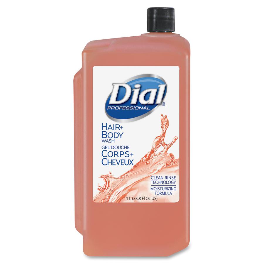 Dial Dispenser Refill Hair/Body Wash - 33.8 fl oz (1000 mL) - Hair, Body, Skin - Orange - Moisturizing - 8 / Carton. Picture 2