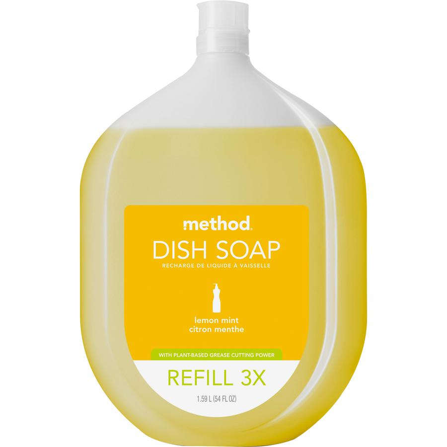 Method Dish Soap Refill - Gel - 36 fl oz (1.1 quart) - Lemon Mint Scent - 1 Each - Lemon. Picture 2