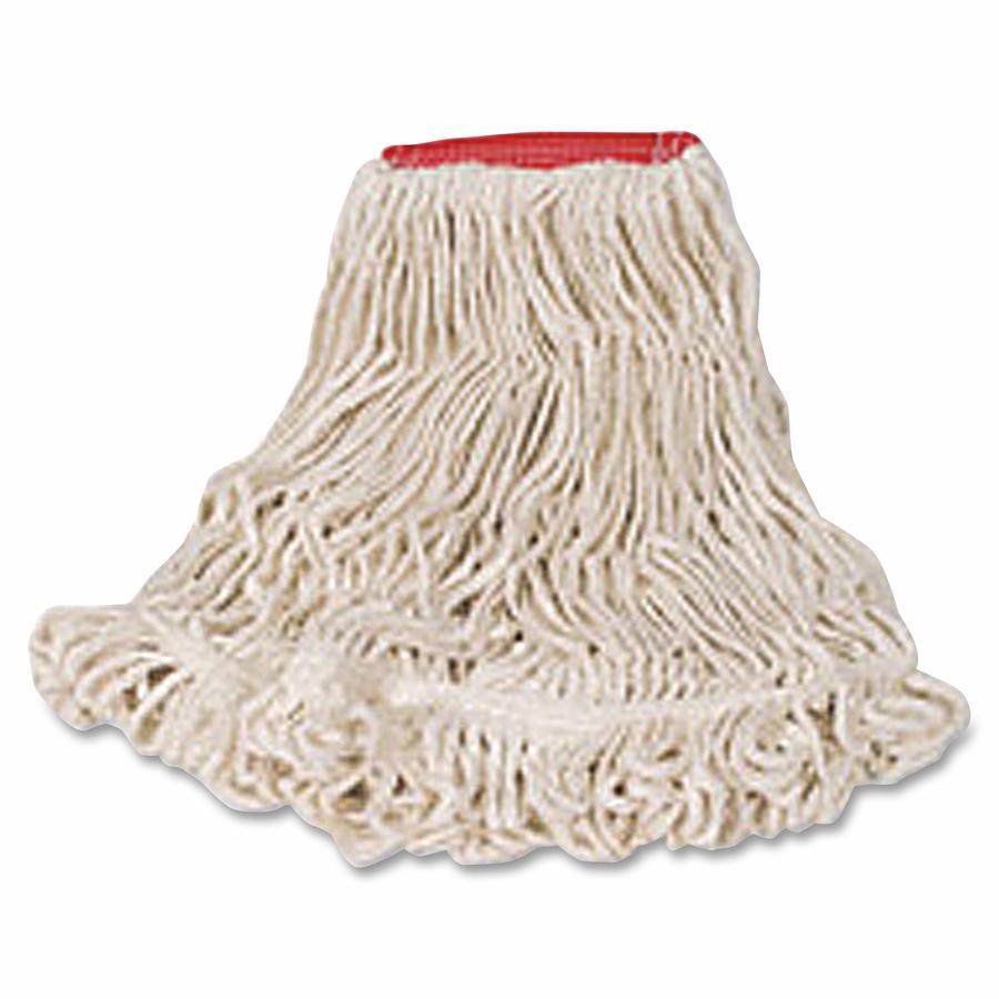 Rubbermaid Commercial Super Stitch Large Blend Mop - Cotton, Synthetic Yarn - 6 / Carton. Picture 2