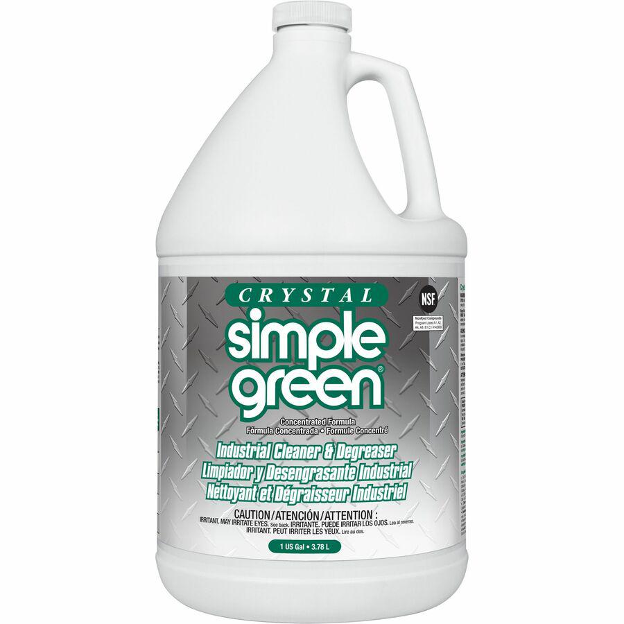 Simple Green Crystal Industrial Cleaner/Degreaser - Concentrate Liquid - 128 fl oz (4 quart) - 6 / Carton - Clear. Picture 3