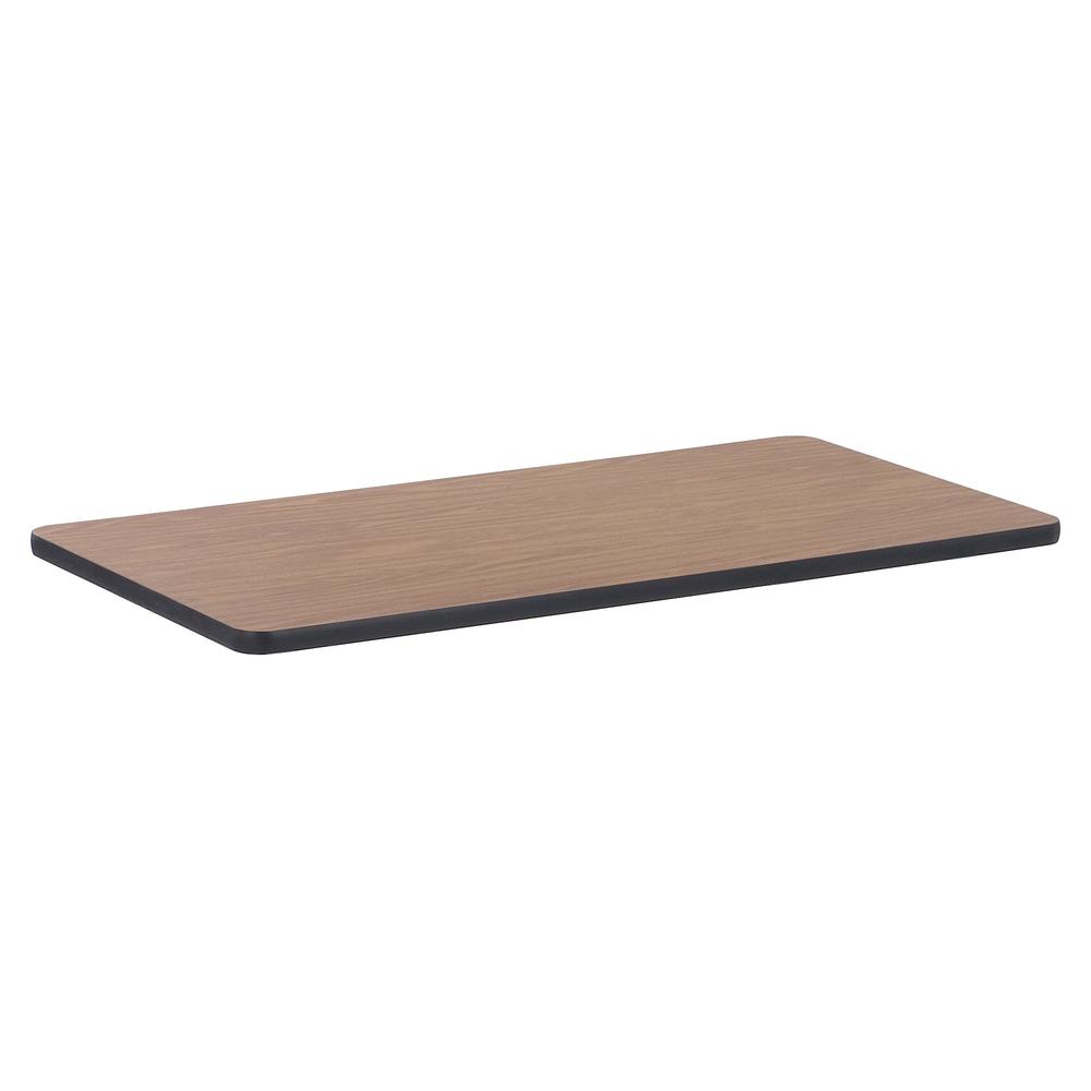 Lorell Classroom Activity Tabletop - High Pressure Laminate (HPL) Rectangle, Medium Oak Top - 24" Table Top Width x 48" Table Top Depth x 1.13" Table Top Thickness - Assembly Required - 1 Each. Picture 3