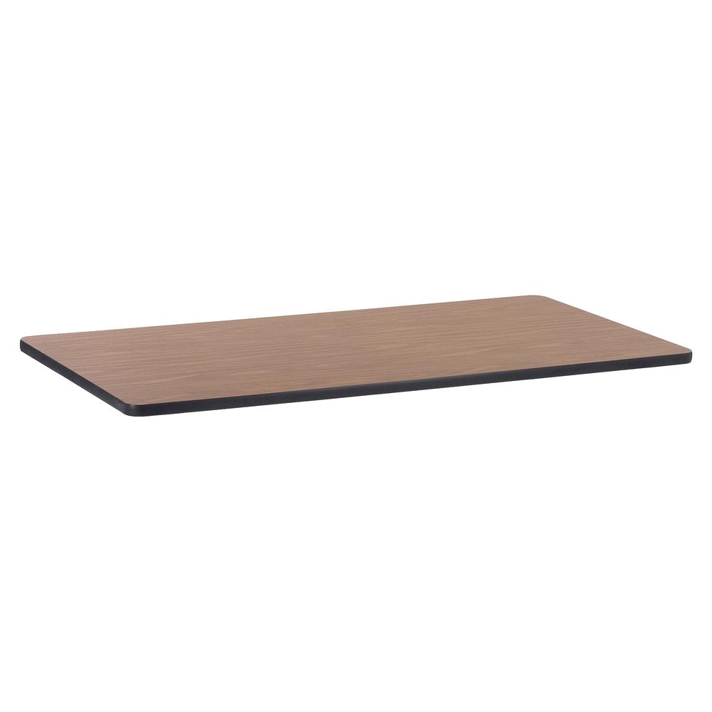 Lorell Medium Oak Laminate Rectangular Activity Tabletop - High Pressure Laminate (HPL) Rectangle, Medium Oak Top - 30" Table Top Width x 60" Table Top Depth x 1.13" Table Top Thickness - Assembly Req. Picture 3