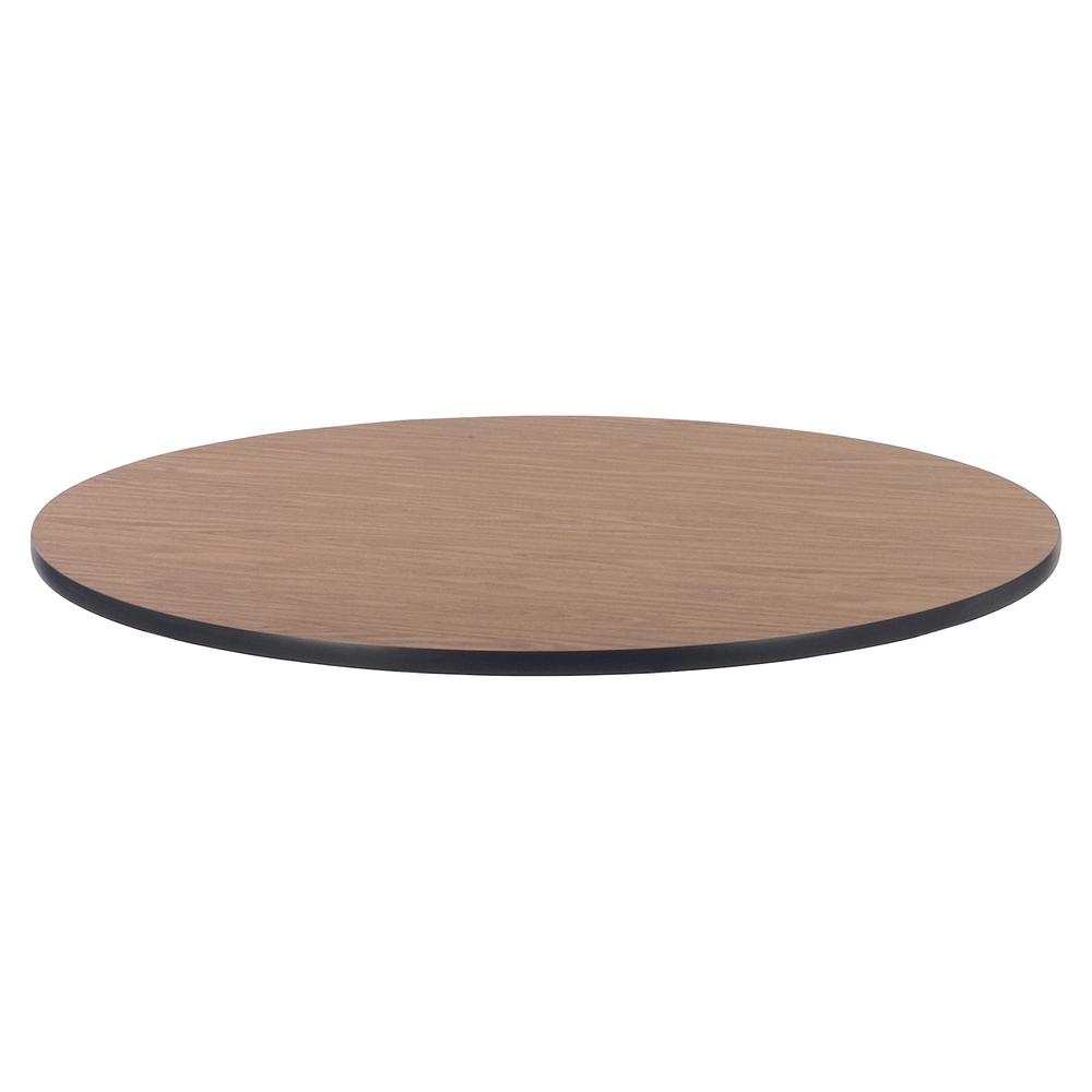 Lorell Classroom Activity Tabletop - High Pressure Laminate (HPL) Round, Medium Oak Top - 1.13" Table Top Thickness x 48" Table Top Diameter - Assembly Required - 1 Each. Picture 3