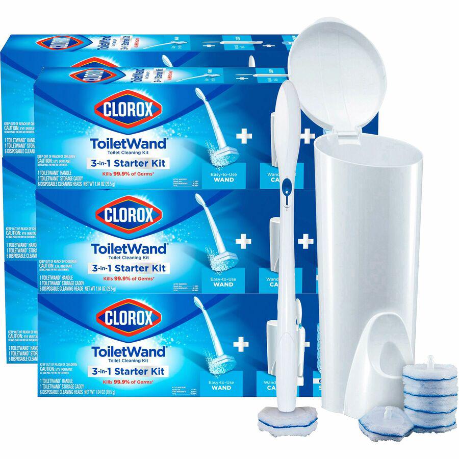 Clorox ToiletWand Disposable Toilet Cleaning System - 1 Kit (Includes: ToiletWand, Storage Caddy, Disinfecting ToiletWand Refill Heads). Picture 22