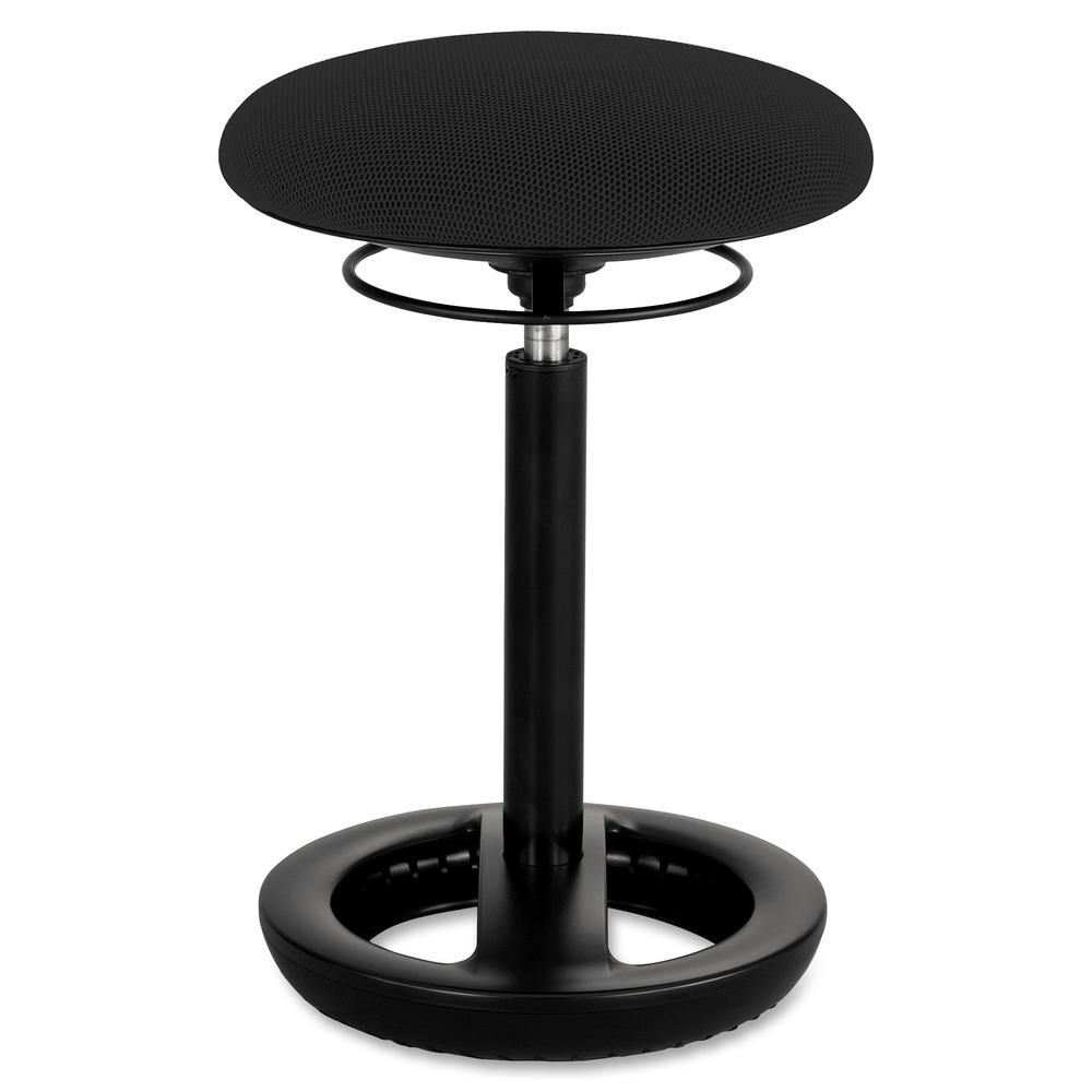 Safco TWIXT Ergo Desk Height Chair - Black Polypropylene, Nylon, Vinyl Seat - Rounded Base - 1 Each. Picture 2