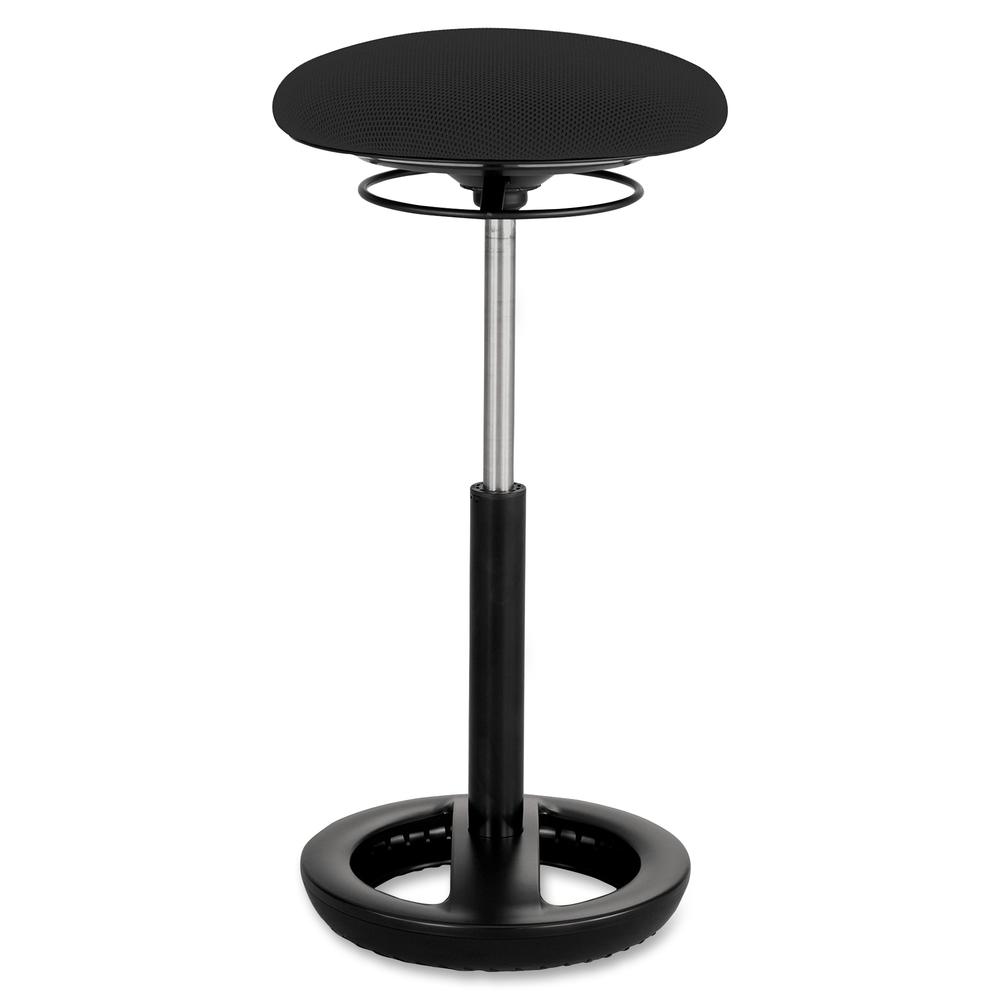 Safco TWIXT Ergo Extended-Height Chair - Black Polypropylene, Nylon, Vinyl Seat - Rounded Base - 1 Each. Picture 2