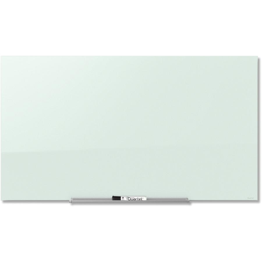 Quartet InvisaMount Magnetic Glass Dry-Erase Board - 39" (3.3 ft) Width x 22" (1.8 ft) Height - White Tempered Glass Surface - Horizontal - Magnetic - Assembly Required - 1 Each. Picture 4