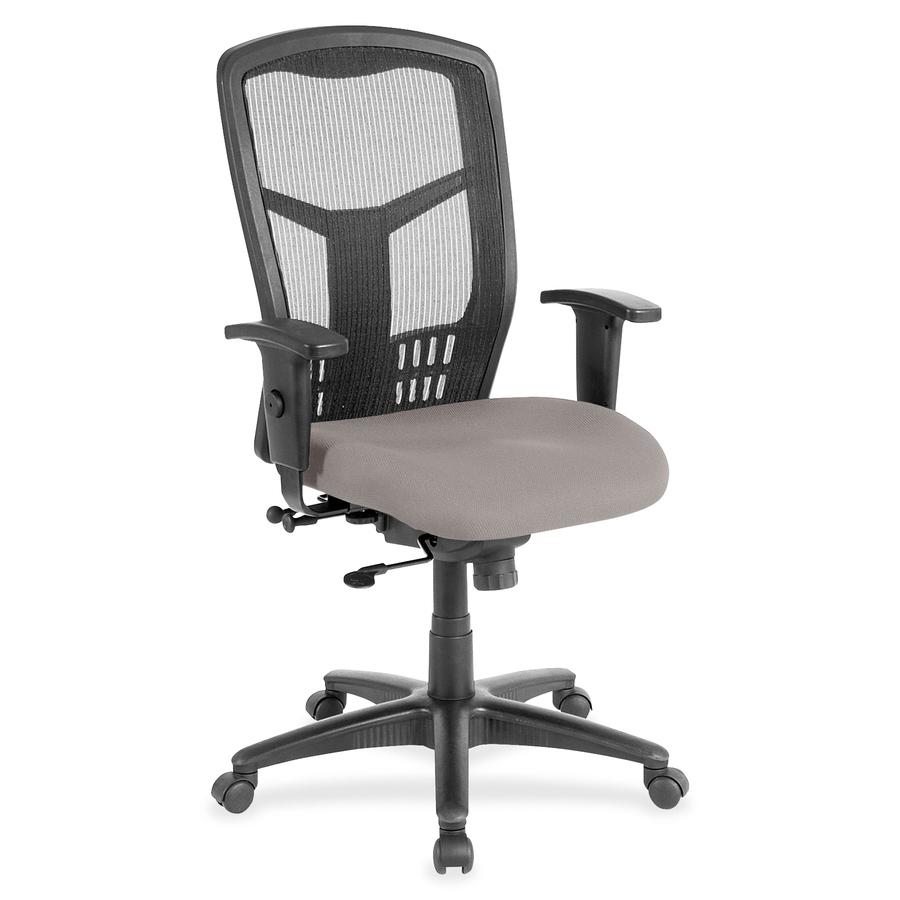 Lorell Executive Chair - High Back - Metal - Fabric, Vinyl - 1 Each. Picture 2