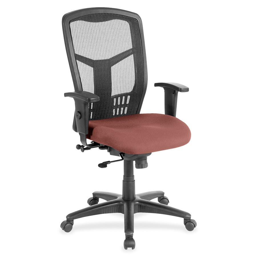 Lorell Executive Chair - High Back - Cordovan - Vinyl, Fabric - 1 Each. Picture 2