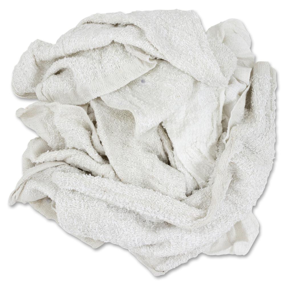 Hospeco Turkish Towel Rags - 17" Length x 15" Width - 1 / Carton - White. Picture 2