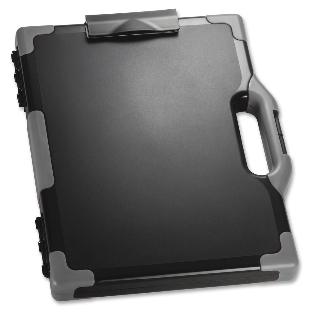Officemate Carry-All Clipboard Storage Box - Storage for Tablet, Notebook - 8 1/2" , 8 1/2" x 11" , 14" - Black, Gray - 1 Each. Picture 4