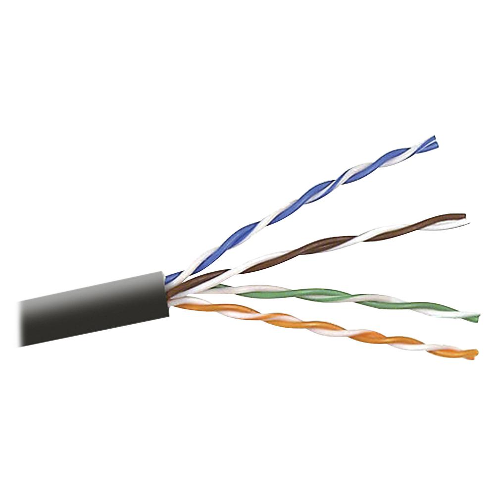Belkin CAT6 Stranded Bulk Cable - 1000 ft Category 6 Network Cable for Network Device - First End: 1 x Bare Wire - Second End: 1 x Bare Wire - 1.2 Gbit/s - 24 AWG - Black - 1 Each. Picture 2