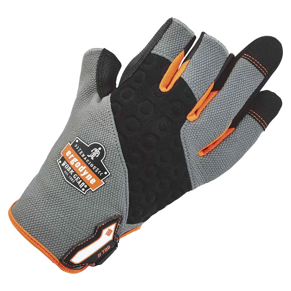 ProFlex 720 Heavy-duty Framing Gloves - 8 Size Number - Medium Size - Neoprene Knuckle, Poly - Black - Heavy Duty, Padded Palm, Reinforced Palm Pad, Reinforced Fingertip, Reinforced Saddle, Hook & Loo. Picture 2