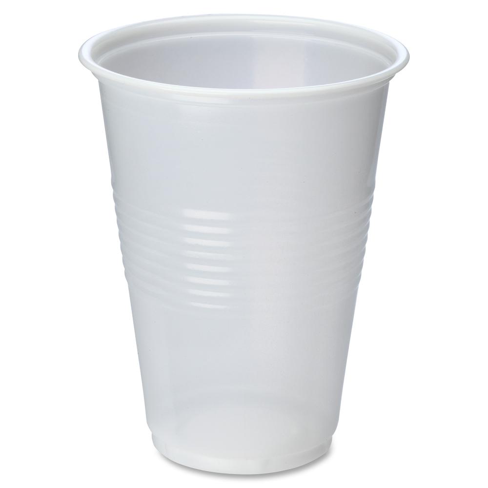 Genuine Joe 16 oz Transparent Beverage Cups - 50 / Bag - 20 / Carton - Clear - Plastic - Beverage. Picture 2