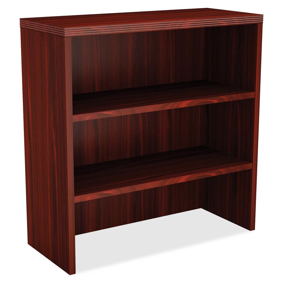Lorell Chateau Stack-on Bookcase - 36" x 15"36.5" , 1.5" Top - 2 Shelve(s) - Reeded Edge. Picture 4