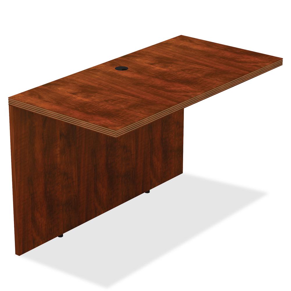 Lorell Chateau Bridge - 1.5" Top, 48" x 24" x 30" - Reeded Edge - Finish: Cherry Laminate Top. Picture 2