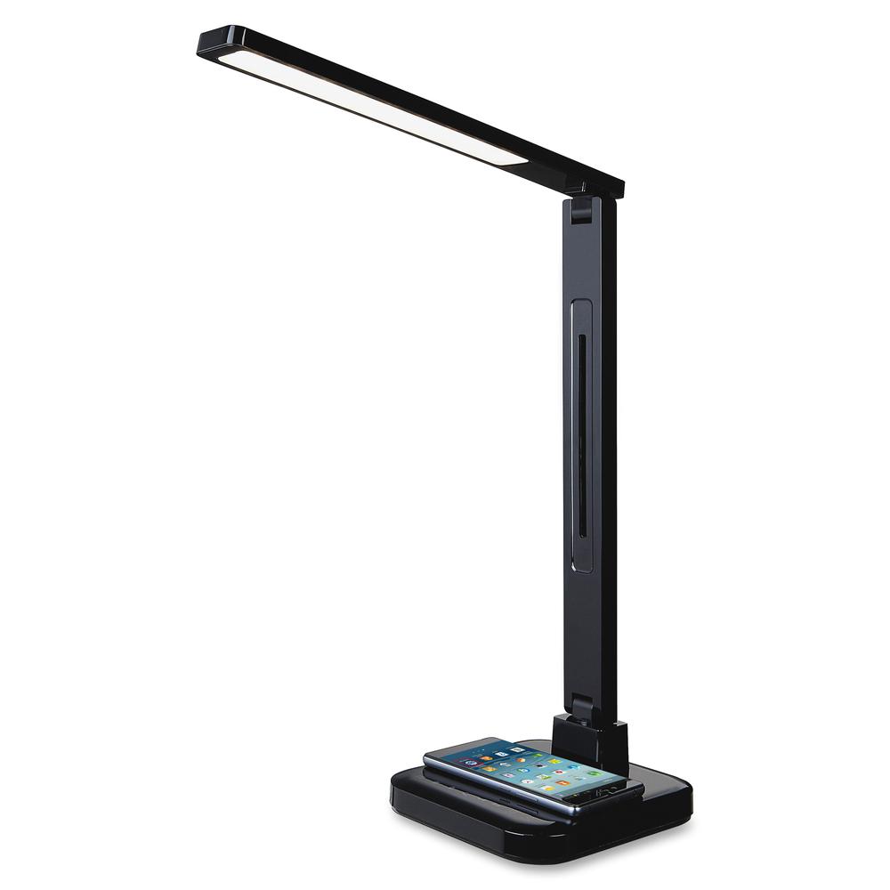 Lorell Smart LED Desk Lamp - LED - Black - Desk Mountable - for Desk, Table. Picture 5
