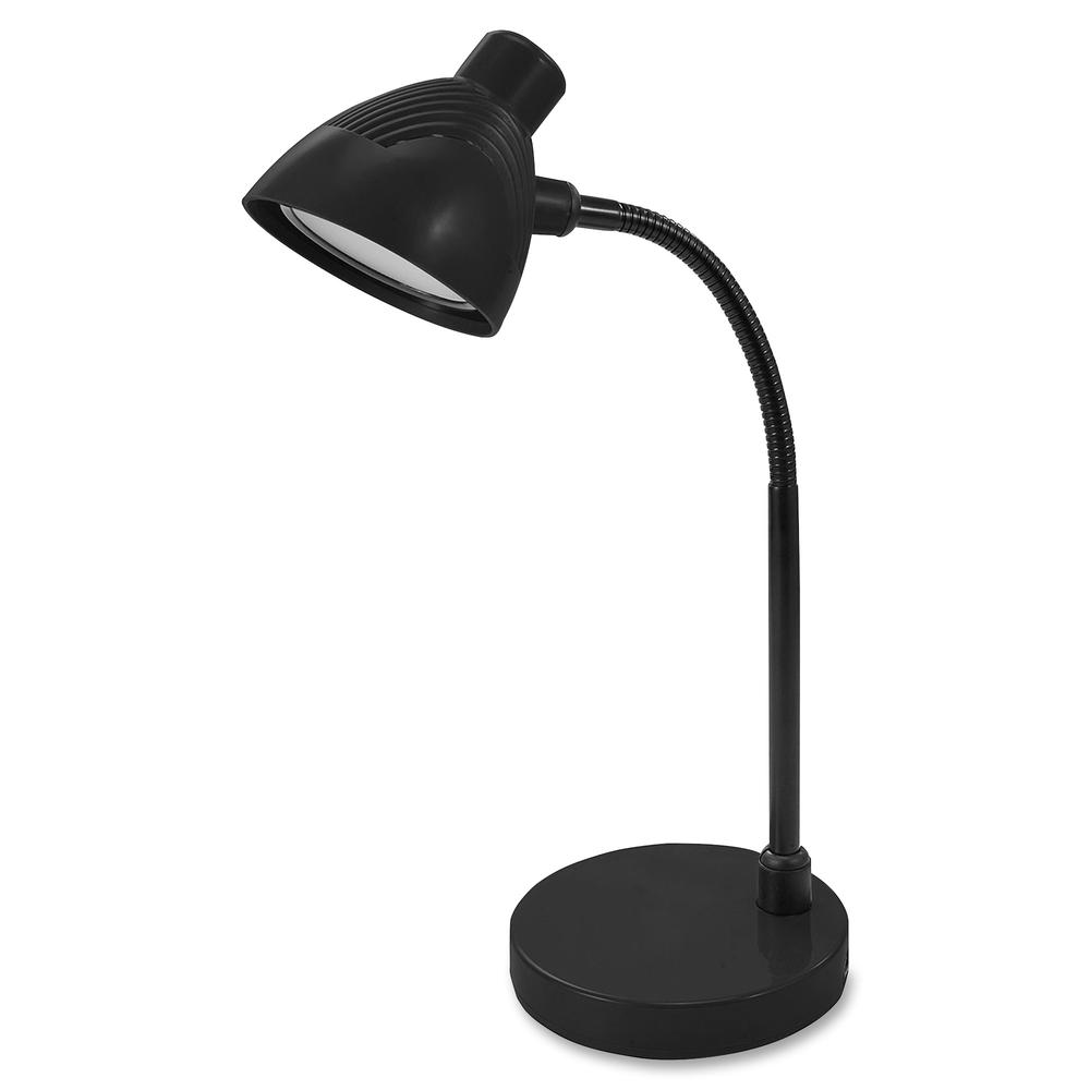 Lorell LED Desk Lamp - LED - 220 lm Lumens - Black - Desk Mountable - for Desk, Table. Picture 2