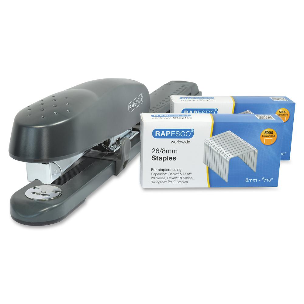 Rapesco 790 Long Arm Stapler with Staples Set - 50 of 80g/m&#178; Paper Sheets Capacity - 26/8mm, 24/8mm, 26/6mm, 24/6mm Staple Size - 1 Each. Picture 2