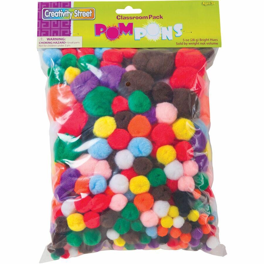 Creativity Street Pom Pons Class Pack - Classroom - Recommended For 3 Year - 300 / Pack - Assorted. Picture 5