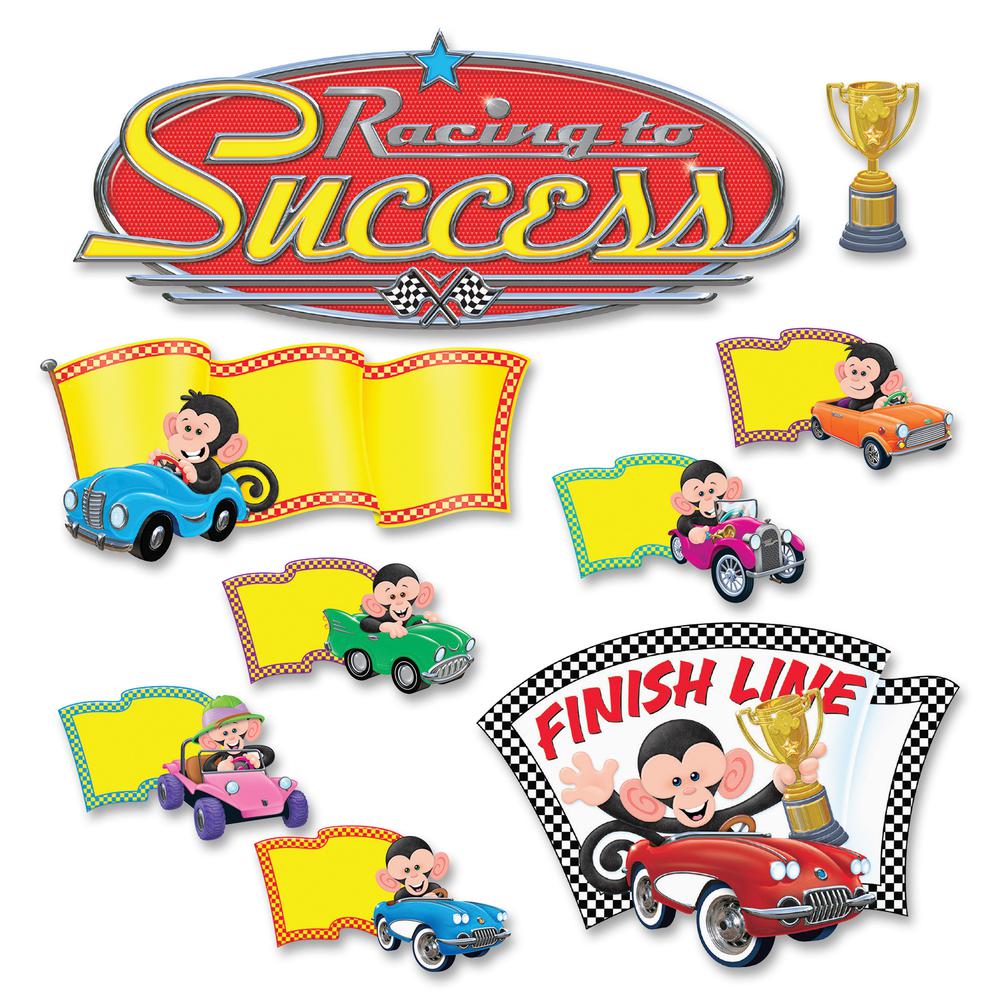 Trend Monkey Racing To Success Bulletin Board Set - 1 Set. Picture 3