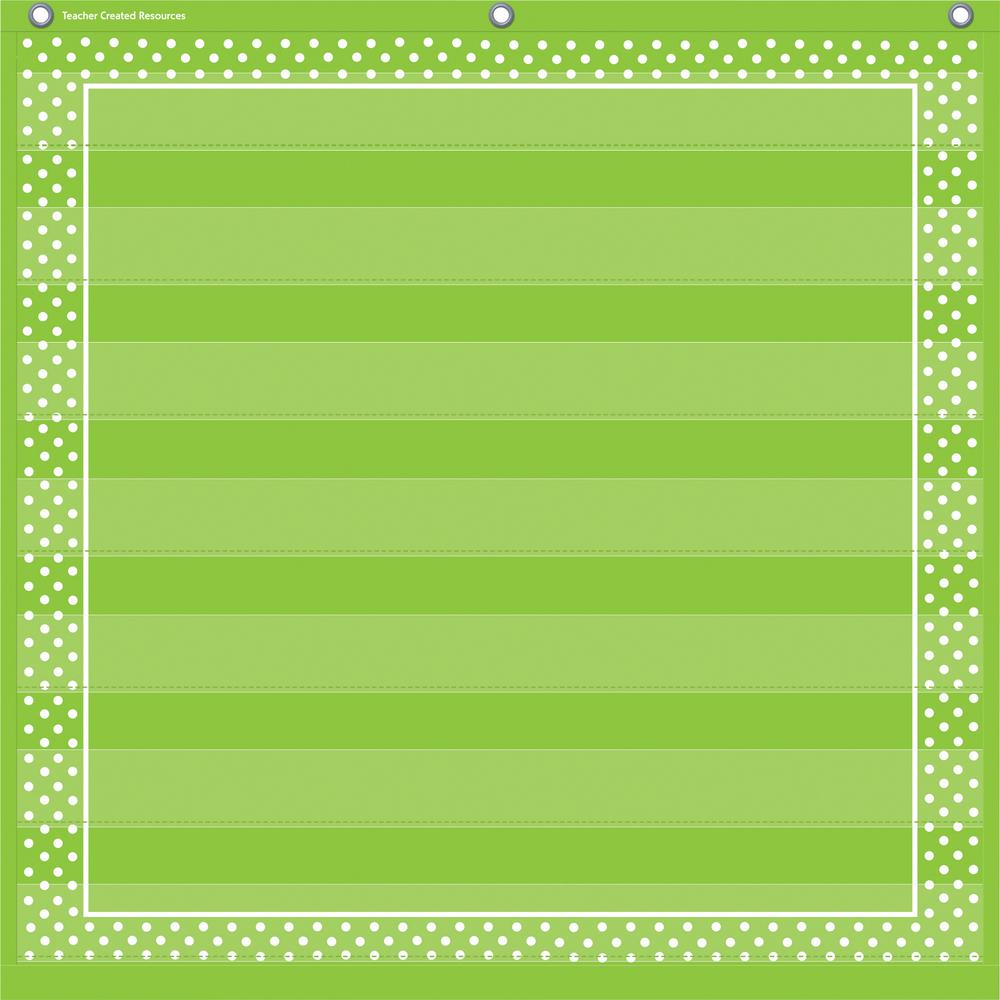 Teacher Created Resources Lime Dots 7-pocket Chart - Theme/Subject: Learning - Skill Learning: Chart. Picture 2