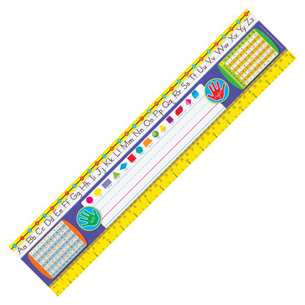 Trend Gr 2-3 Desk Toppers Reference Name Plates - 3.75" Height x 18" Width x 16" Length - Multicolor - 36 / Pack. Picture 2