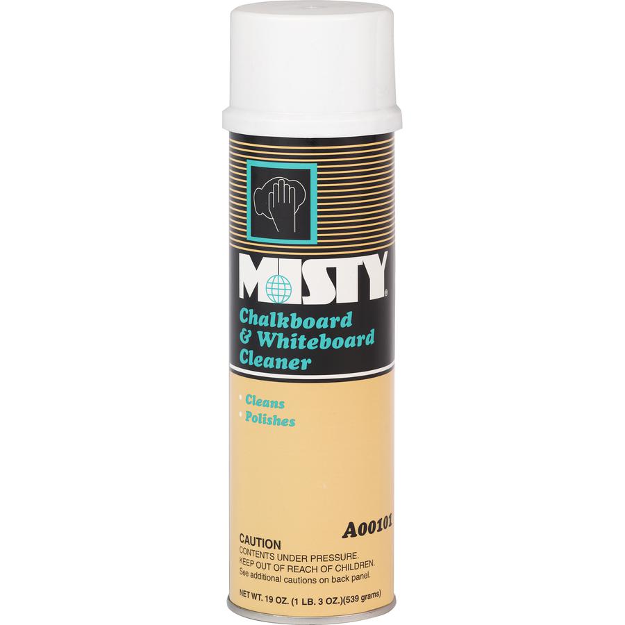 MISTY Chalkboard/Whiteboard Cleaner - For Whiteboard - 19 fl oz (0.6 quart) - Sassafrass Scent - 12 / Carton - Non Ammoniated, Pleasant Scent - White. Picture 2