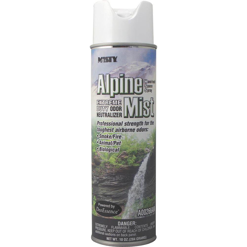MISTY Alpine Mist Extreme Odor Neutralizer - Spray - 10 fl oz (0.3 quart) - 12 / Carton. Picture 2