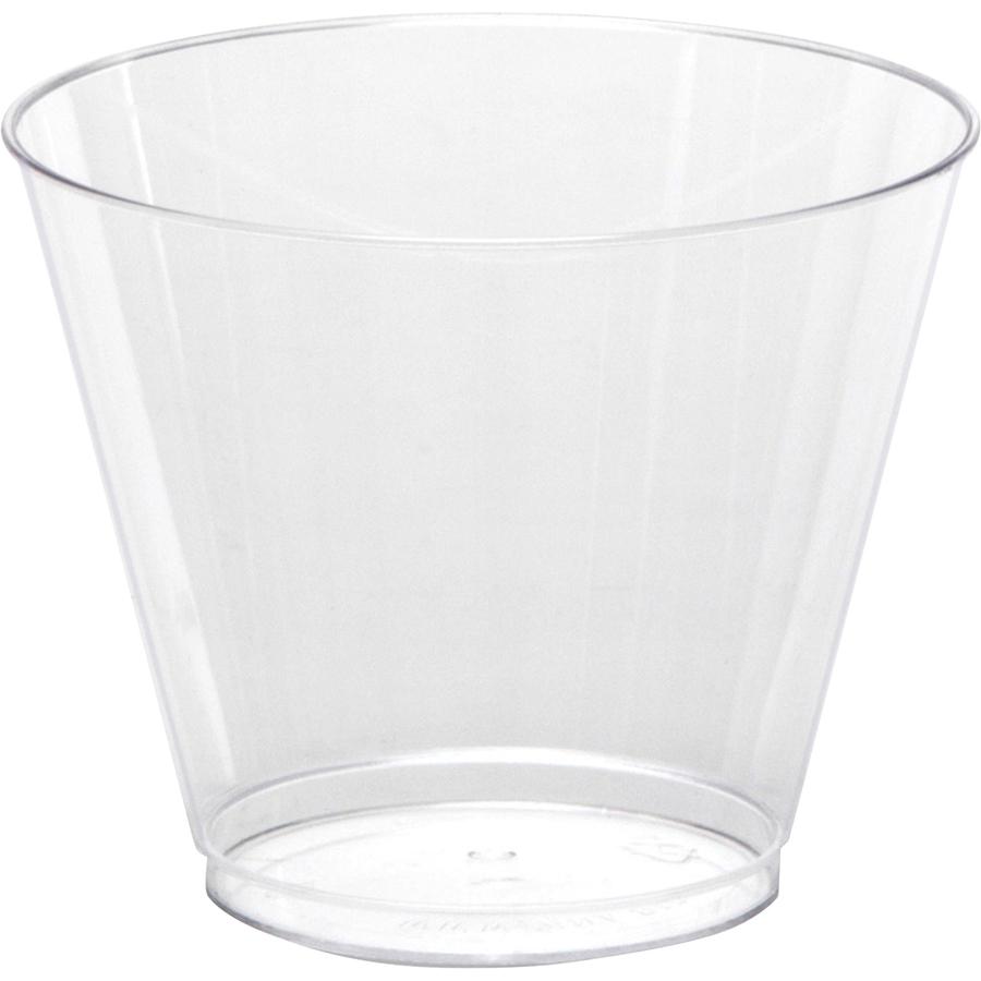 Comet Squat Tumbler - 25 / Pack - 20 / Carton - Clear - Polystyrene - Party, Picnic. Picture 2