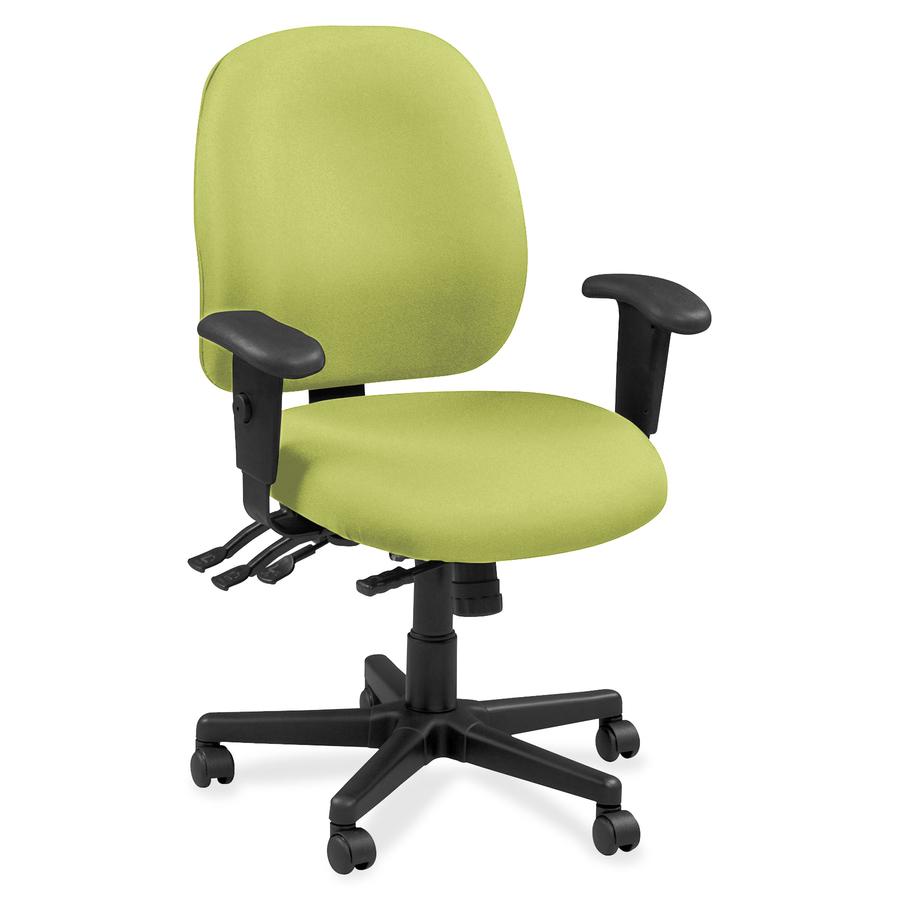 Raynor Executive Chair - Apple Green - Vinyl, Fabric - 1 Each. Picture 2