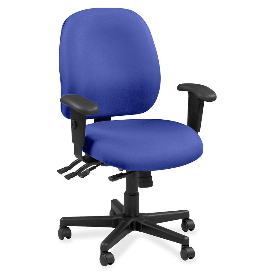 Raynor Executive Chair - Black Forest, Cobalt - Vinyl, Fabric - 1 Each. Picture 2