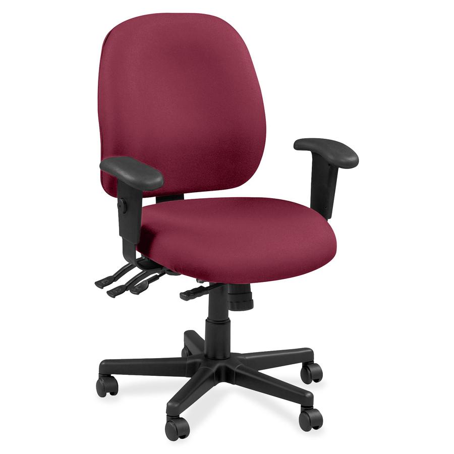Raynor Executive Chair - Ruby, Regency Red - Vinyl, Fabric - 1 Each. Picture 2