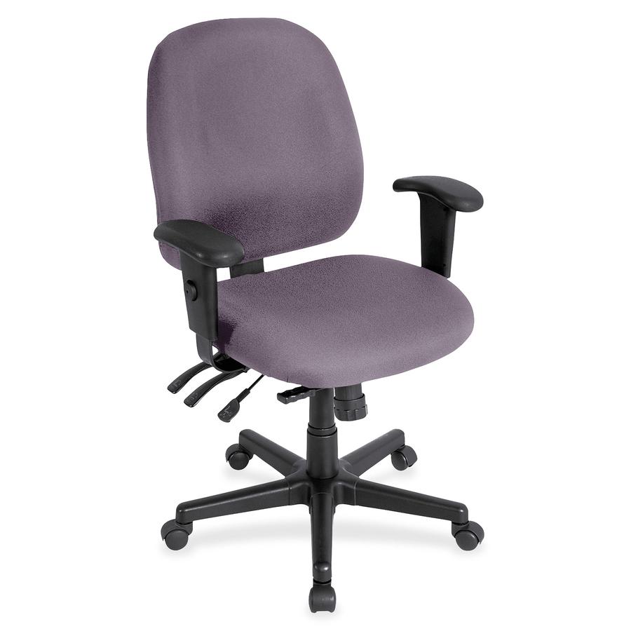 Eurotech 4x4sl with Seat Slider - Violet, Ochre Seat - Violet, Ochre Back - 5-star Base - Armrest - 1 Each. Picture 2