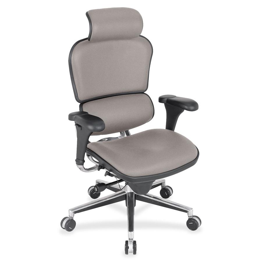 Eurotech Ergohuman Leather Executive Chair - Metal Vinyl, Fabric, Leather Seat - Metal Vinyl, Fabric, Leather Back - 5-star Base - 1 Each. Picture 6