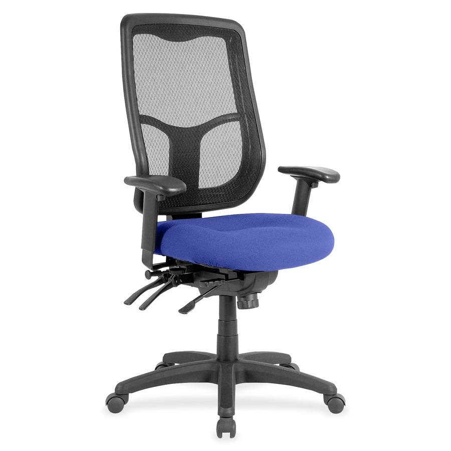 Eurotech Executive Chair - Fabric Seat - High Back - Cobalt - 1 Each. Picture 2