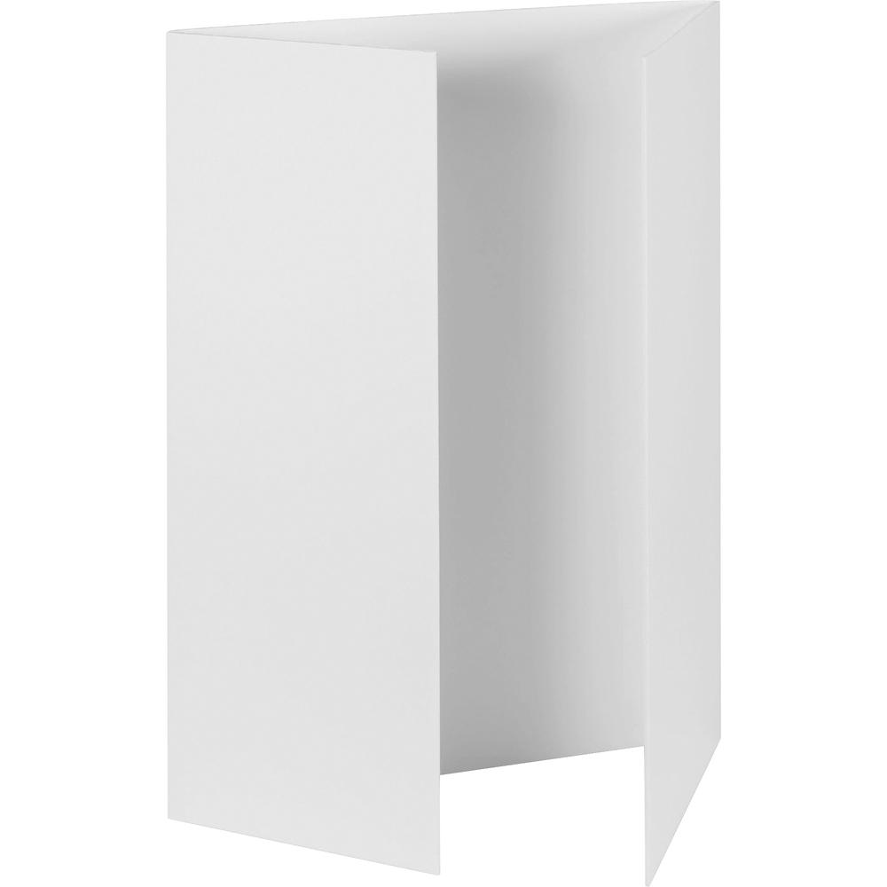 Pacon Foam Presentation Board - 48"W x 36"H - Tri-Fold - Foam - 12 Boards/Carton - White. Picture 2
