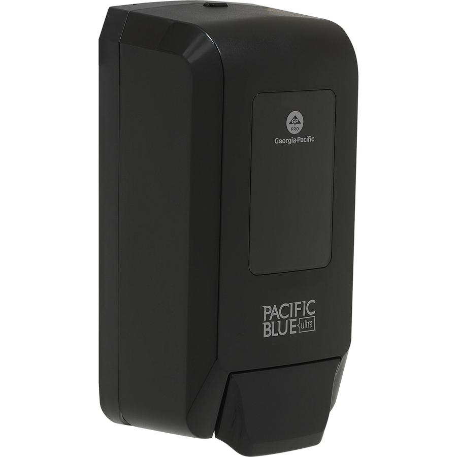 Pacific Blue Ultra Foaming Hand Soap/Hand Sanitizer Wall-Mounted Manual Dispenser - Manual - Black - 1Each. Picture 5