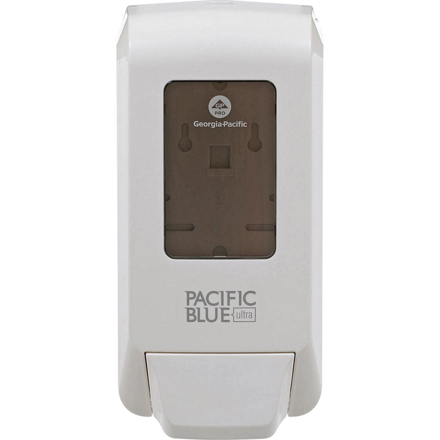 Pacific Blue Ultra Foaming Hand Soap/Hand Sanitizer Wall-Mounted Manual Dispenser - Manual - White - 1Each. Picture 2