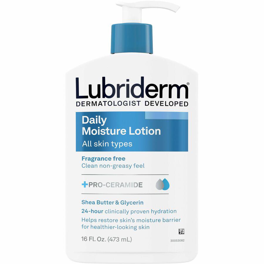 Lubriderm Daily Moisture Lotion - Lotion - 16 fl oz - For Dry, Normal Skin - Applicable on Body - Moisturising, Non-greasy, Fragrance-free, Absorbs Quickly - 1 Each. Picture 13