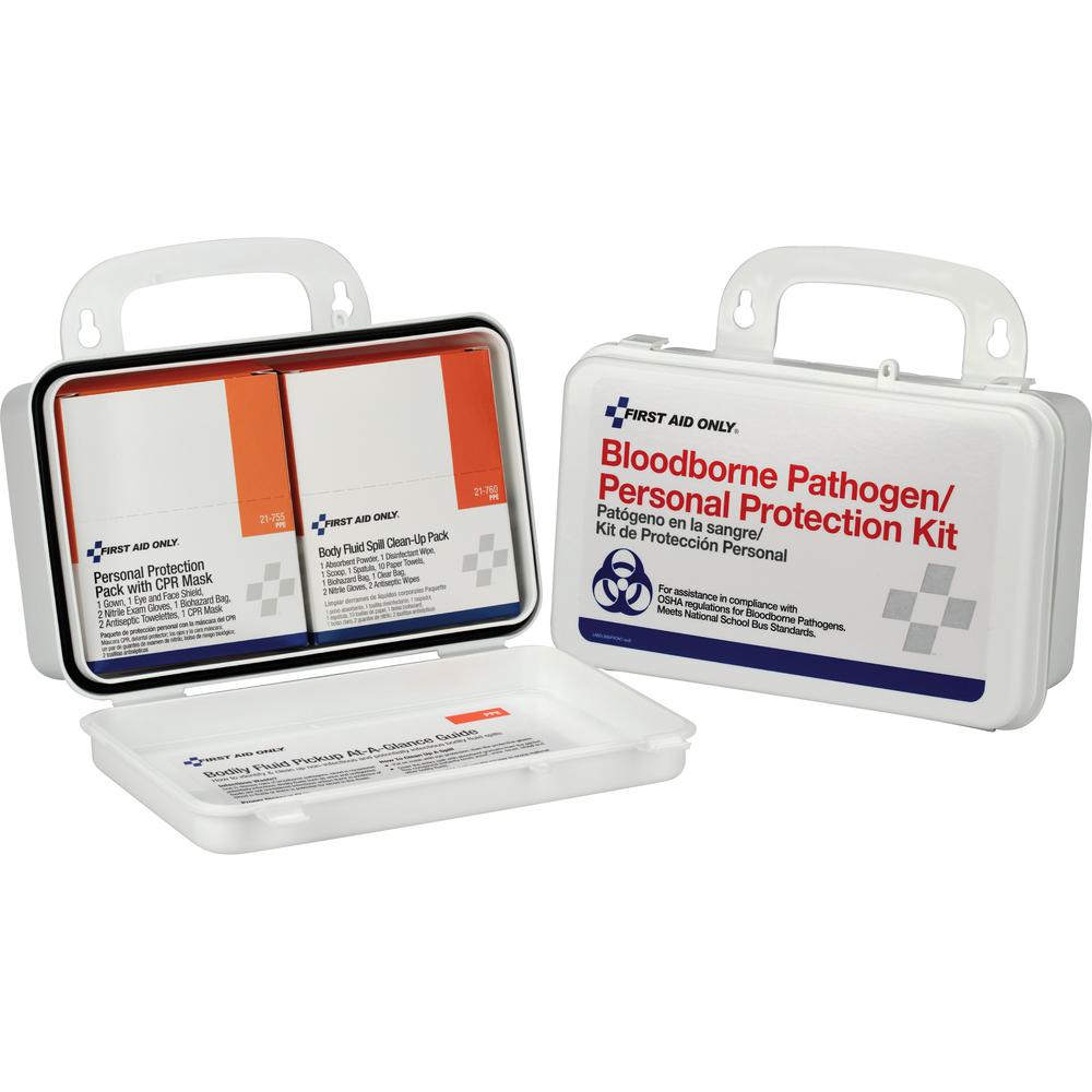 First Aid Only BBP/Personal Protection Kit - 28 x Piece(s) - 8" Height x 3" Width5" Length - 1 Each. Picture 2