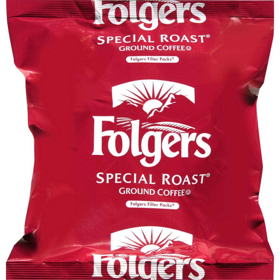 Folgers&reg; Ground Special Roast Ground Coffee - Medium - 0.8 oz - 40 / Carton. Picture 2