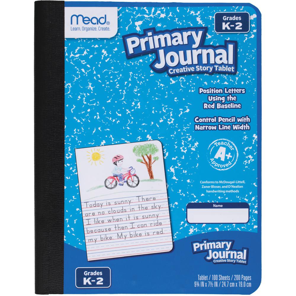Mead K-2 Classroom Primary Journal - 100 Sheets - 7 1/2" x 9 4/5" - Assorted Cover - 12 / Carton. Picture 2