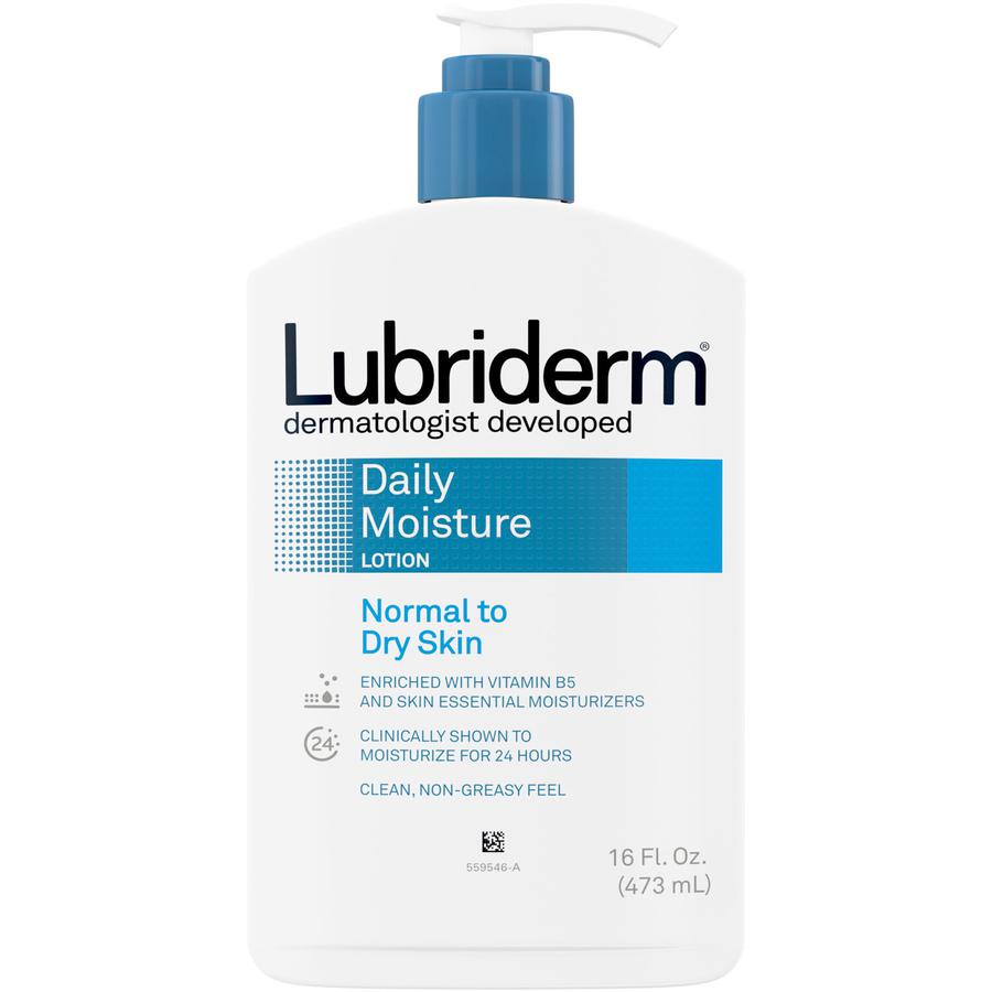 Lubriderm Daily Moisture Lotion - Lotion - 16 fl oz - For Normal, Dry Skin - Moisturising, Non-greasy - 1 Each. Picture 6