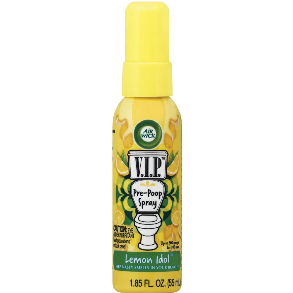 Air Wick V.I.P. Pre-Poop Spray - Spray - 1.9 fl oz (0.1 quart) - Lemon Idol - 6 / Carton. Picture 2