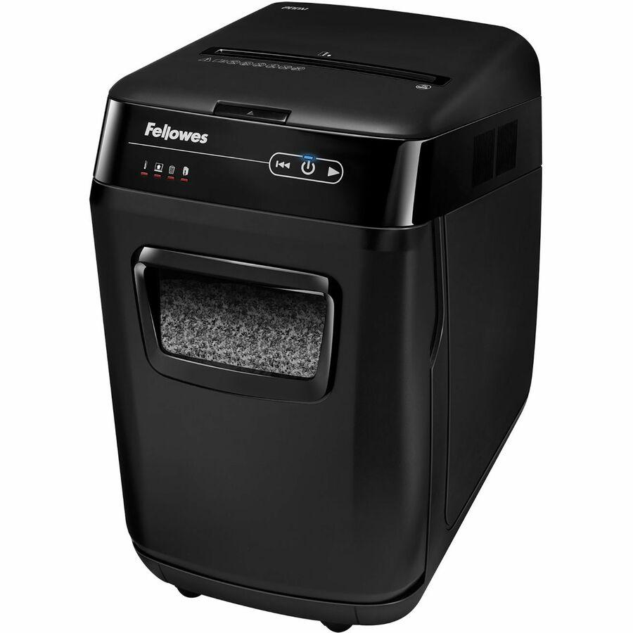 Fellowes AutoMax&trade; 200M Micro-Cut Auto Feed 2-in-1 Office Paper Shredder with Auto Feed 200-Sheet Capacity - Non-continuous Shredder - Micro Cut - 200 Per Pass - for shredding Staples, Credit Car. Picture 2