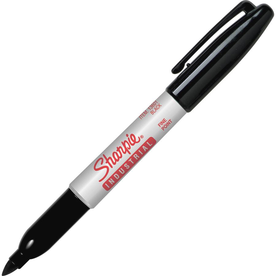 Sharpie Industrial Permanent Markers - Fine Marker Point - Black - 36 / Pack. Picture 3